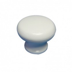 BOUTON PLASTIQUE BLANC 30 MM