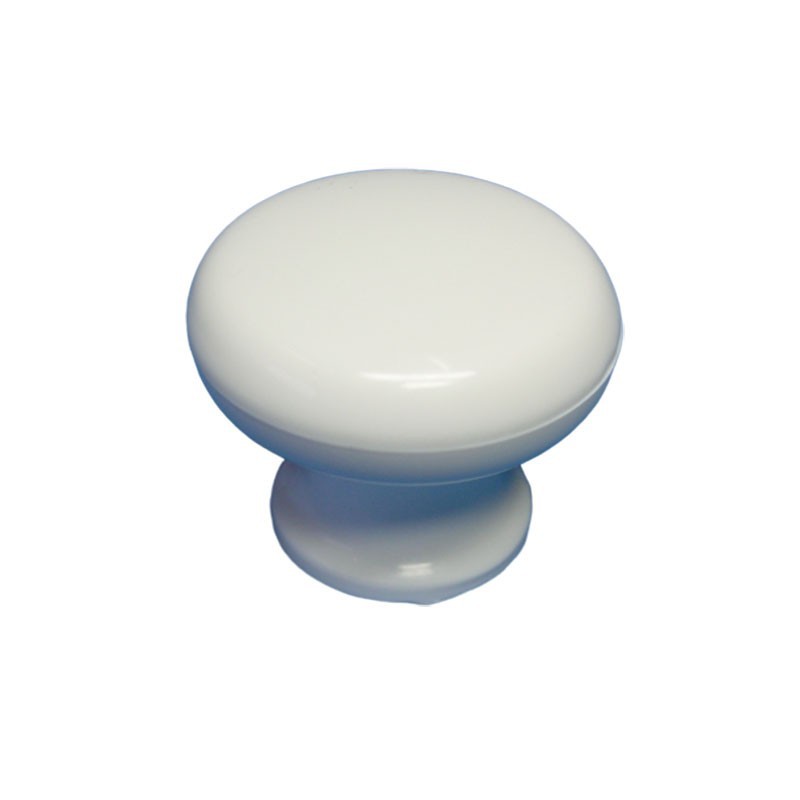 BOUTON PLASTIQUE BLANC 30 MM