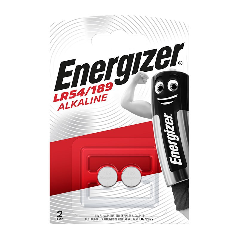 PILE TYPE LR54/189 ENERGIZER (CARTE 2 PILES)