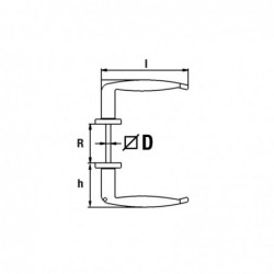 BEQUILLE DOUBLE REGLABLE ZAMAK