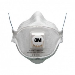 MASQUE ANTI-POUSSIERES SERIE 3M AURA 9300+ AVEC SOUPAPE (BTE DE 10)