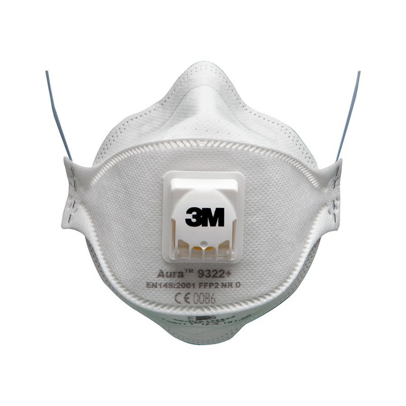 MASQUE ANTI-POUSSIERES SERIE 3M AURA 9300+ AVEC SOUPAPE (BTE DE 10)