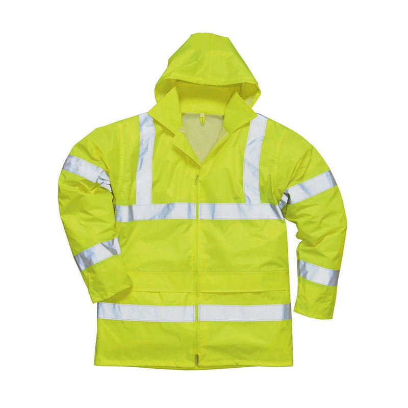 VESTE DE PLUIE HAUTE VISIBILITE JAUNE HV