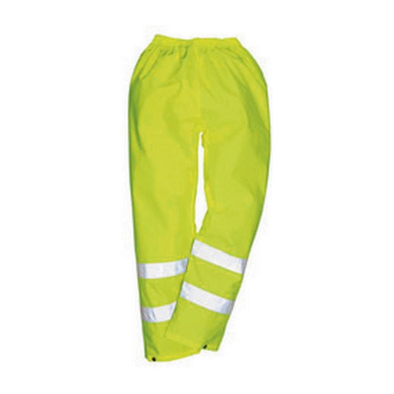 PANTALON DE PLUIE HAUTE VISIBILITE JAUNE HV