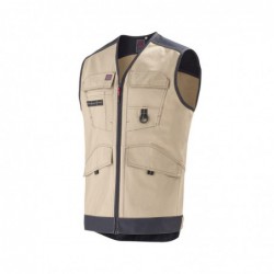 GILET TROWEL BEIGE/NOIR