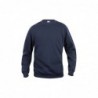 SWEATSHIRT BASIC ROUNDNECK DARK NAVY