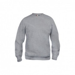 SWEATSHIRT BASIC ROUNDNECK GRIS CHINE