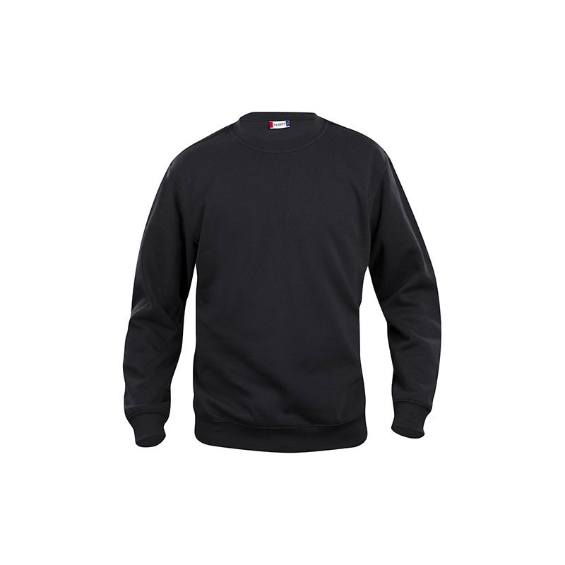 SWEATSHIRT BASIC ROUNDNECK NOIR