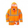 VESTE DE PLUIE HAUTE VISIBILITE POLYESTER/PVC ORANGE