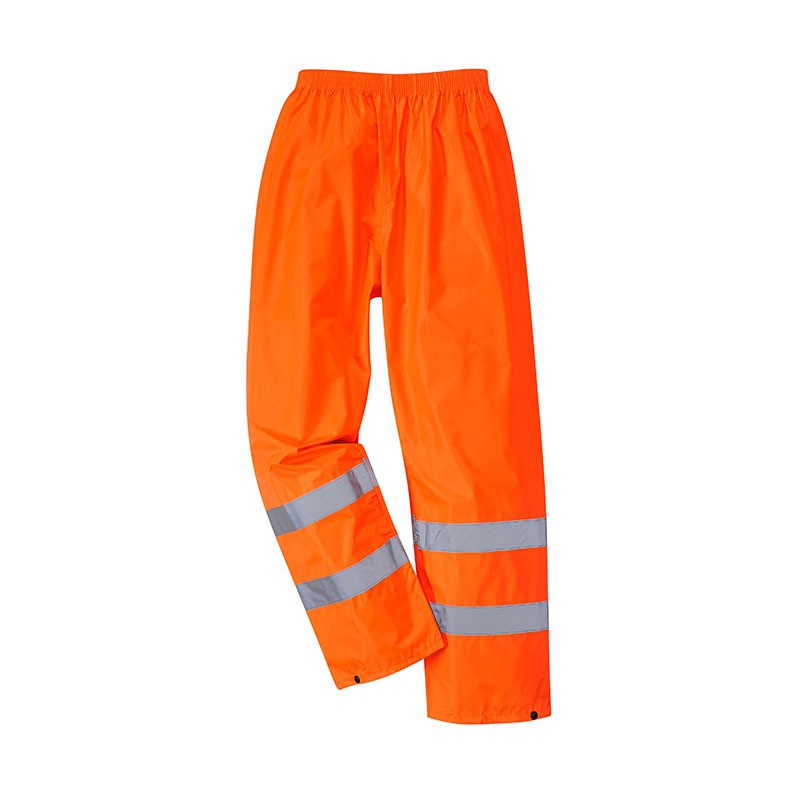 PANTALON DE PLUIE HAUTE VISIBILITE ORANGE