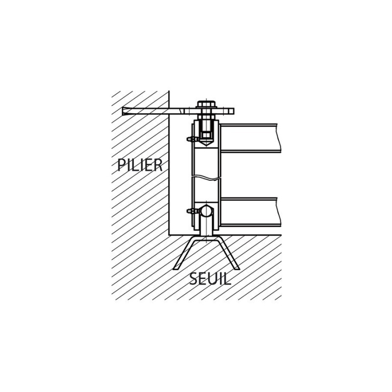 JEU DE PIVOTS REGLABLE TYPE 400