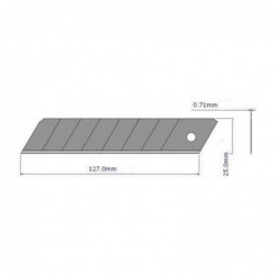 LAME SECABLE 25 MM STANDARD (ETUI DE 10)