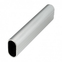 TUBE OVALE DE PENDERIE DIAM30X15 MM ALU